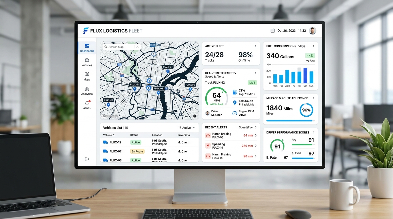 Geo Shifts Fleet Command Center Dashboard